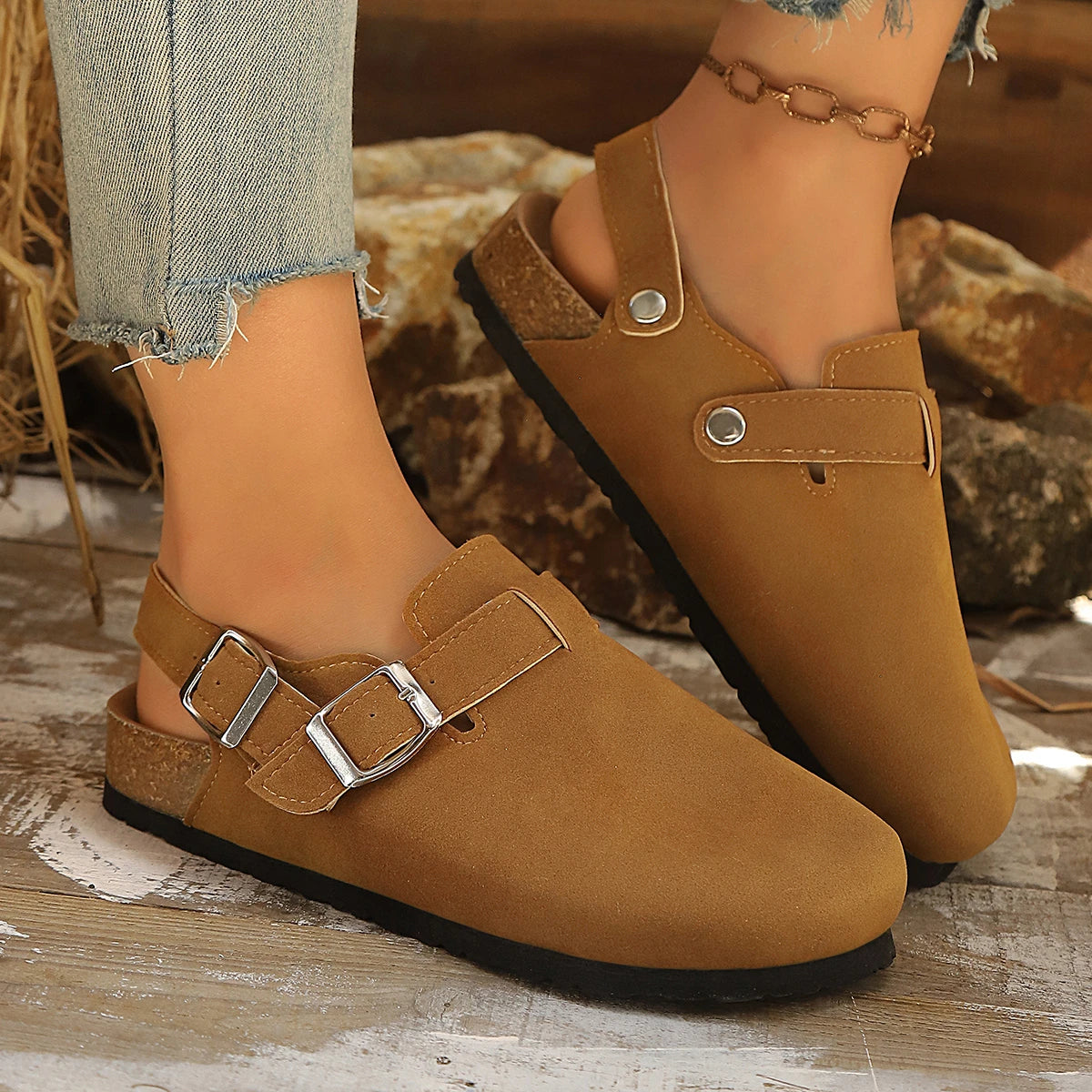 Classic Cork Antislip For Outdoor Slippers Boston Clogs